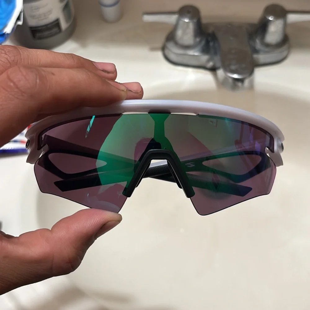 Sleek White Sports Sunglasses
